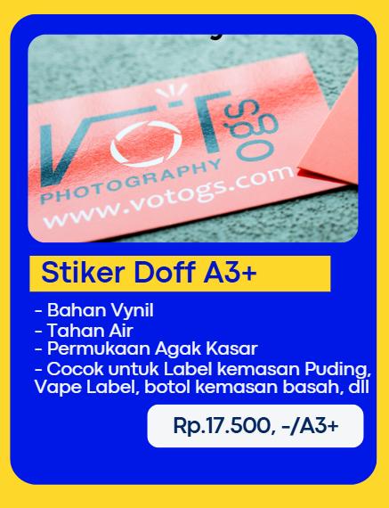 Stiker doff A3+